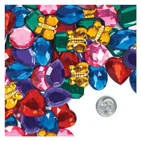 Färben - glitzernde Strasssteine groß, 453 Gramm