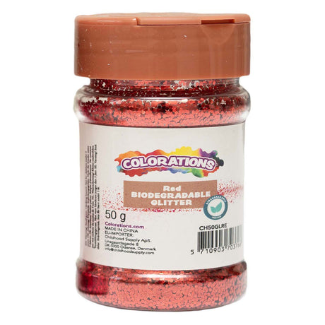 Colorationen - biologisch abbaubares Glitzerrot - 50g