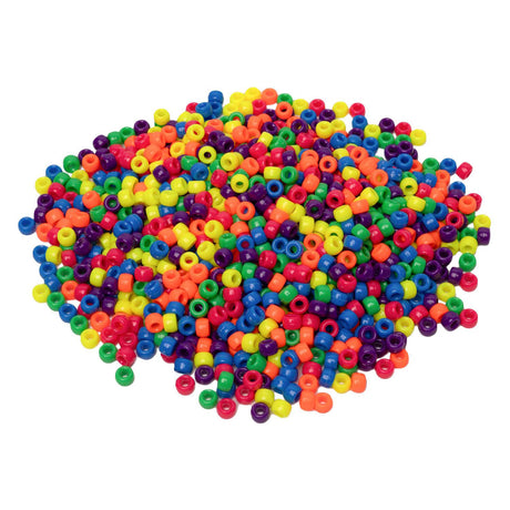 Colorationen - Ponyperlen Neon 6x9 mm, 1000 Stk.