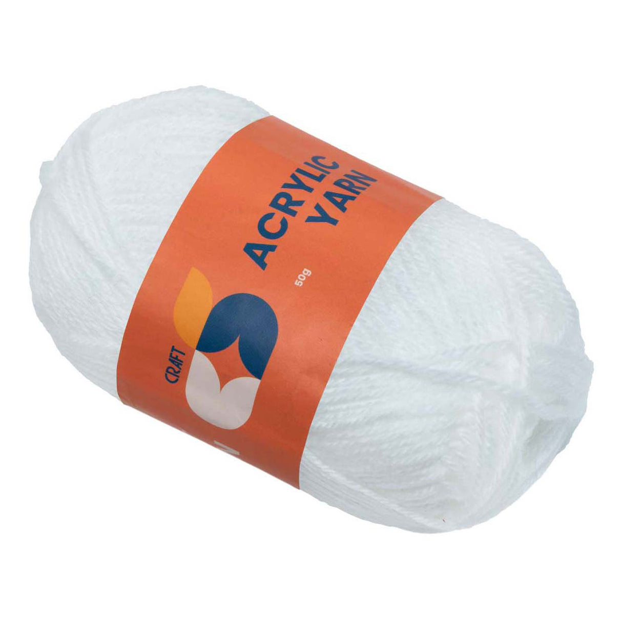 Colorationen - Acrylgarn weiß, 50g