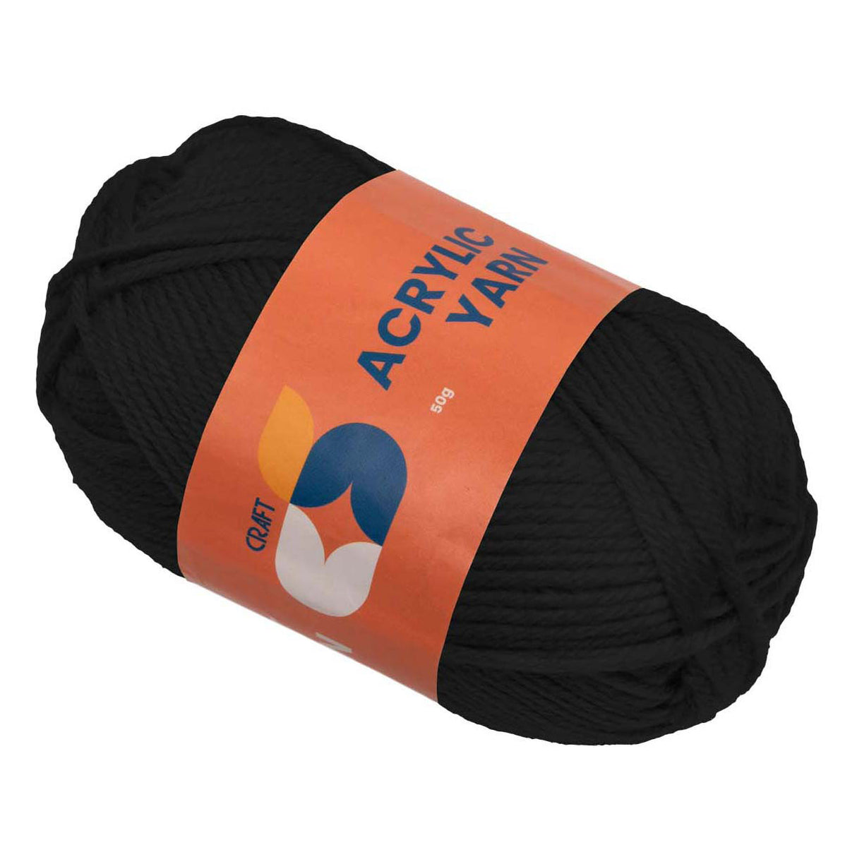 Colorationen - Acrylgarn schwarz, 50g