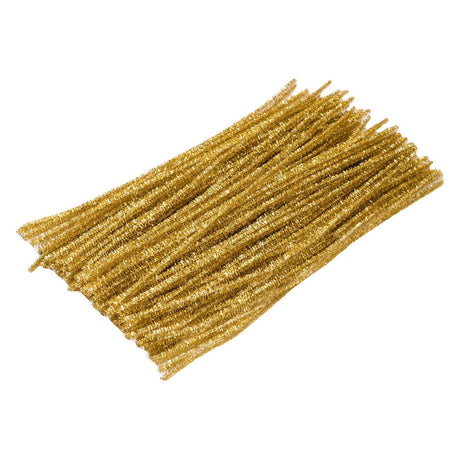 Colorations - goldfarbener metallischer Chenilledraht, 100 Stk.