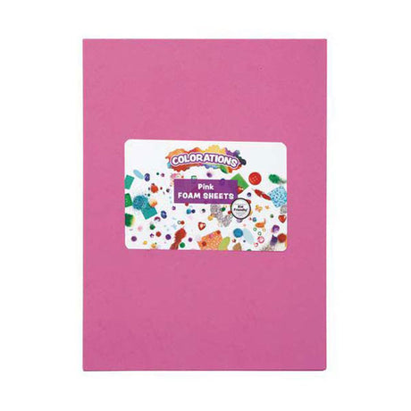 Colorationen - Schaumstoffplatten rosa, 10 Stk.