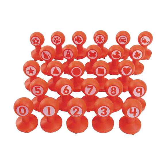 Färbungen - Formen Figuren Tonstempel, 26 Stk.