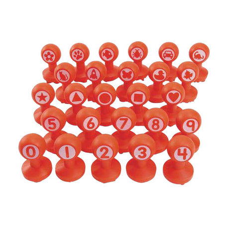 Färbungen - Formen Figuren Tonstempel, 26 Stk.