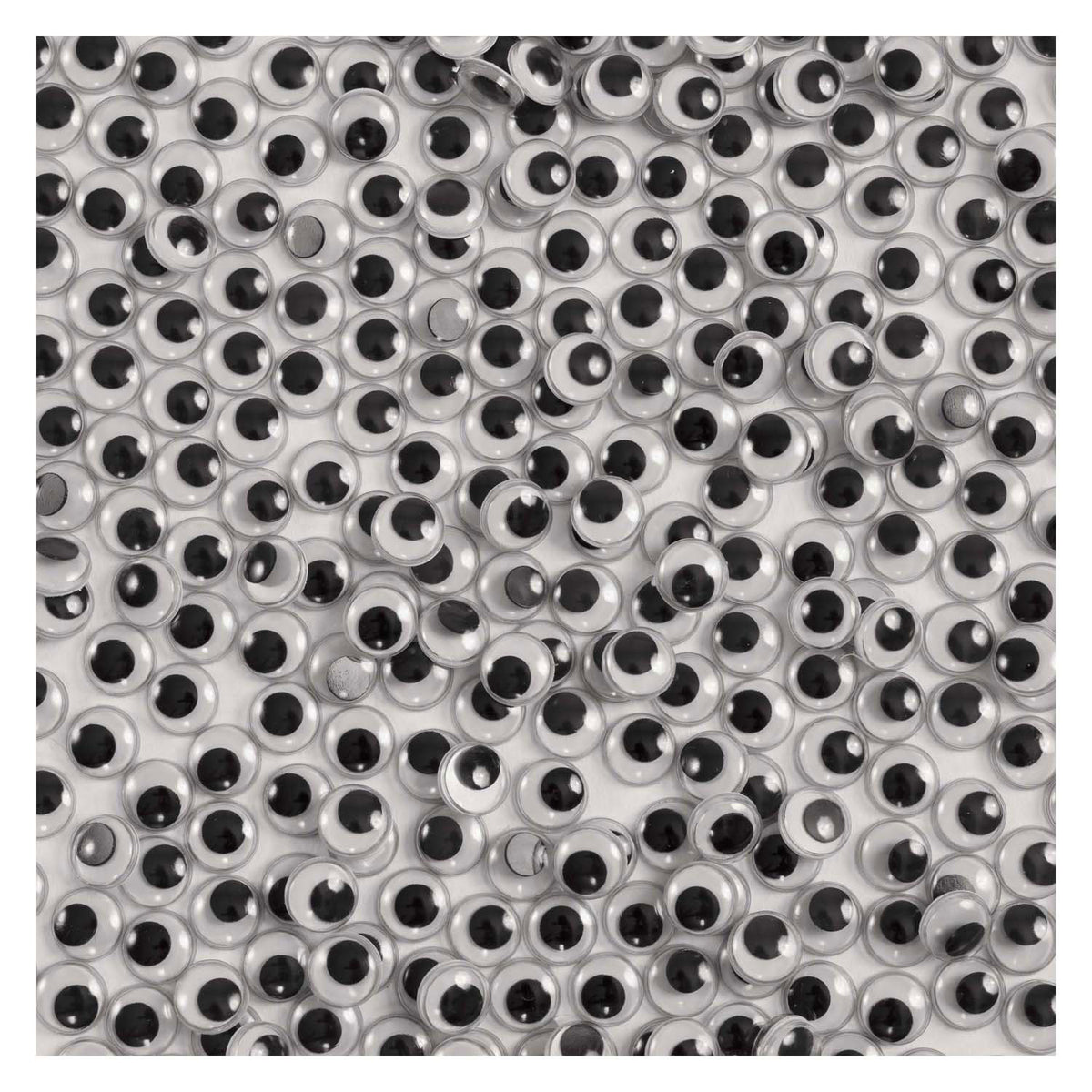 Colorationen - schwarze selbstklebende Kulleraugen, 1000 Stk.