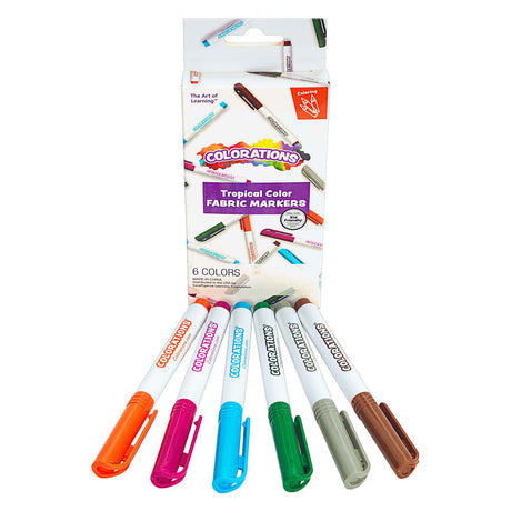 Färbungen - Textilmarker tropische Farben - 6 Farben