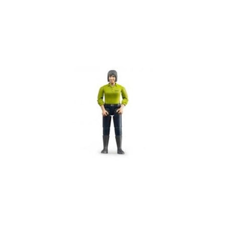 Bruder B-World Figur Frau blaue Hose