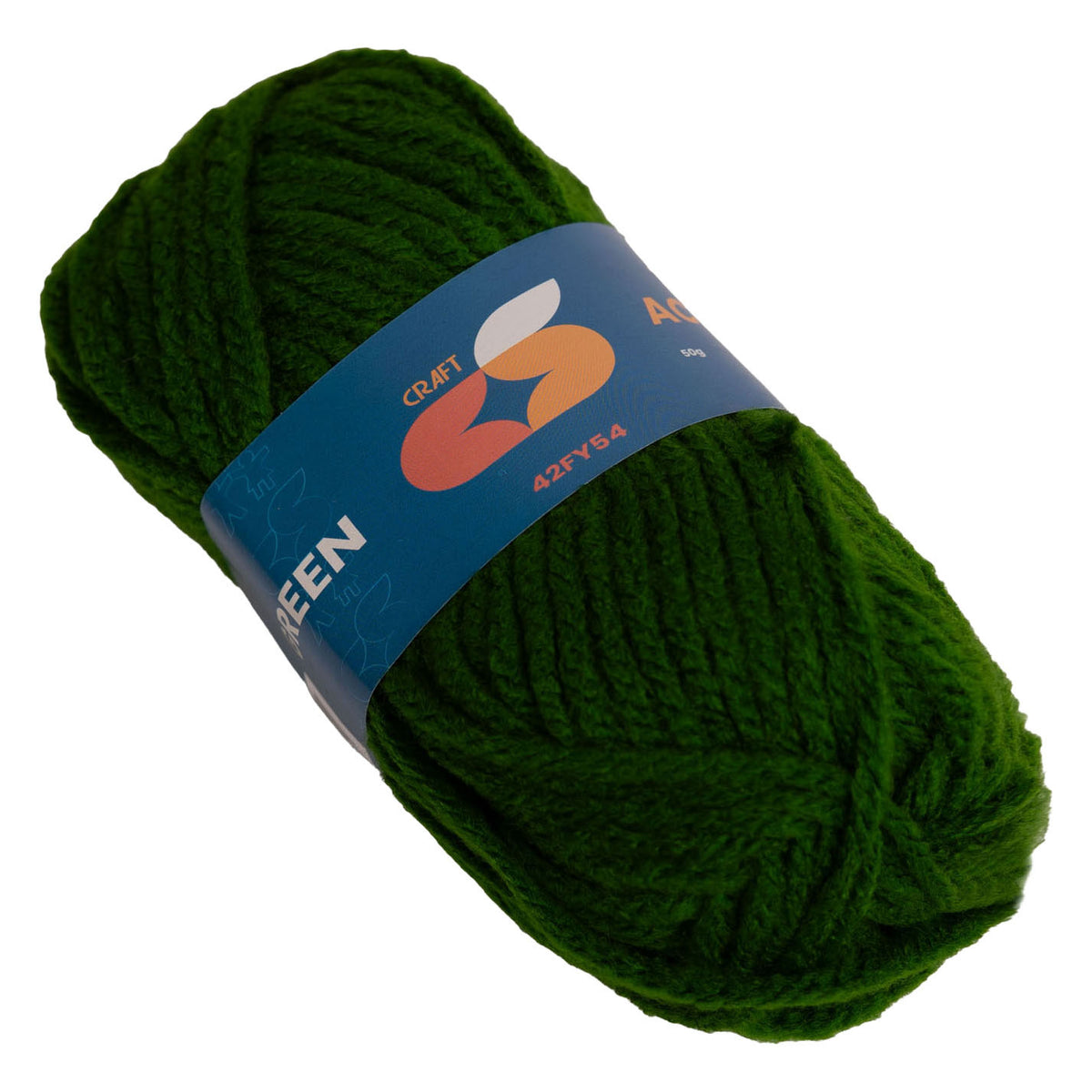 Färbungen - Acrylgarn 4 mm - 50gr - grün