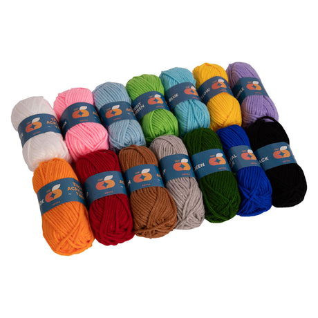 Colorationen - Acrylgarn-Set 4 mm - 14 Farben