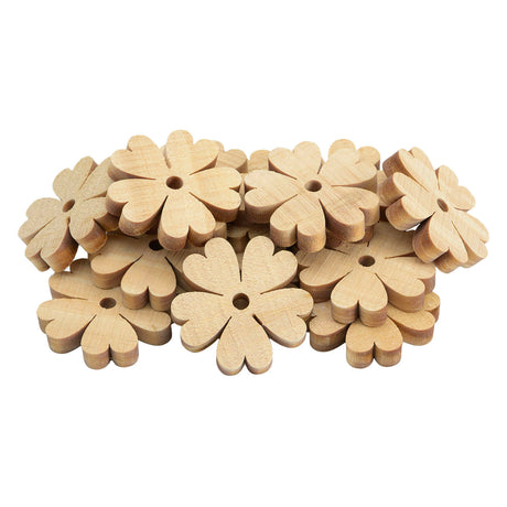 Färbungen - Blumendekoration aus Holz - 20 Stk.