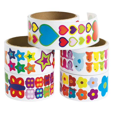 Colorations - bunte Aufkleber - 5 Rollen