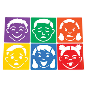 Färbungen - wiederverwendbare Emotionen-Vorlagen - 6 Stk.