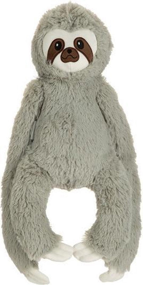 Beeztees hondenknuffel luiaard mees - hondenspeelgoed - pluche - maat l - 40x20x9 cm