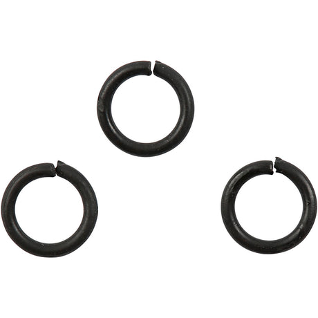 Creativ Firmenringe, Größe 7 mm, Stärke 1 mm, schwarz, 50 Stück 1 Box
