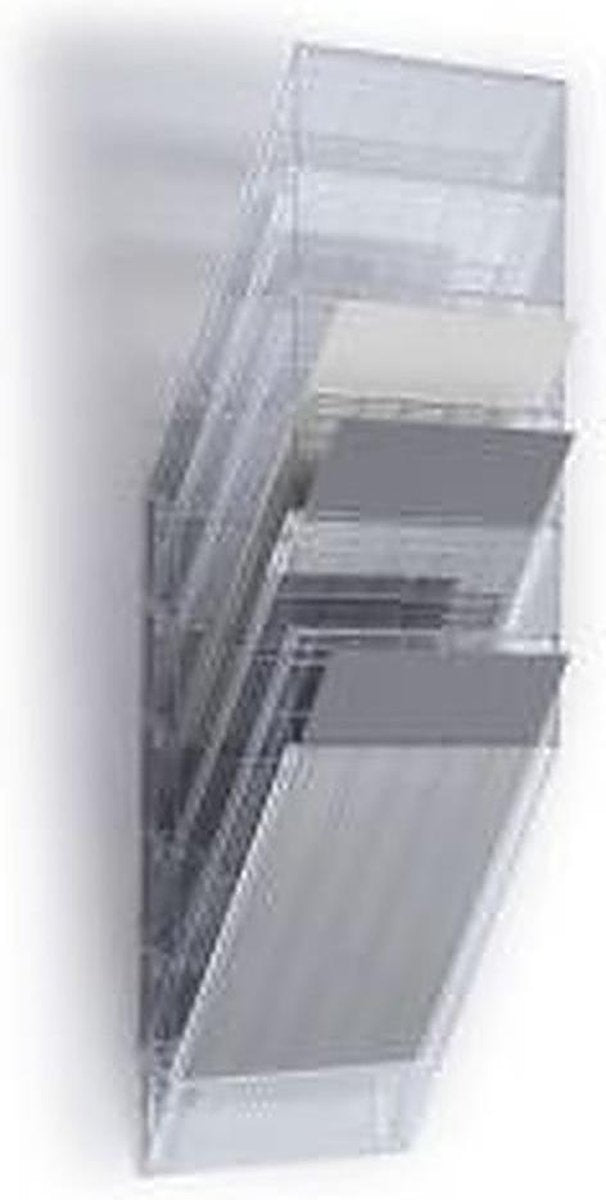 Durable wandfolderhouder flexiboxx 6 a4 transparant