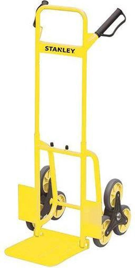 Stanley Klappsackkarre FT521 – faltbarer Transportwagen mit 6 Sackkarrenrädern – max. Tragfähigkeit 120 kg – Metall – 68 x 49 x 113 cm – klappbarer Sackkarre Sackkarre