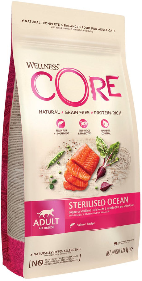 Wellness Core getreidefreie Katze sterilisiert – Lachs – Katzenfutter – 1,75 kg