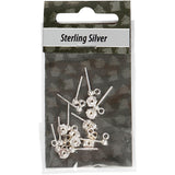 Creativ Company Ohrstecker, L: 13 mm, Silber, 10 Stück, 1 Box