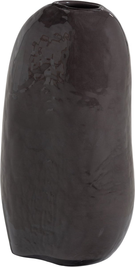 Woood sahil vaas - glas - donkerbruin - 42x23x14