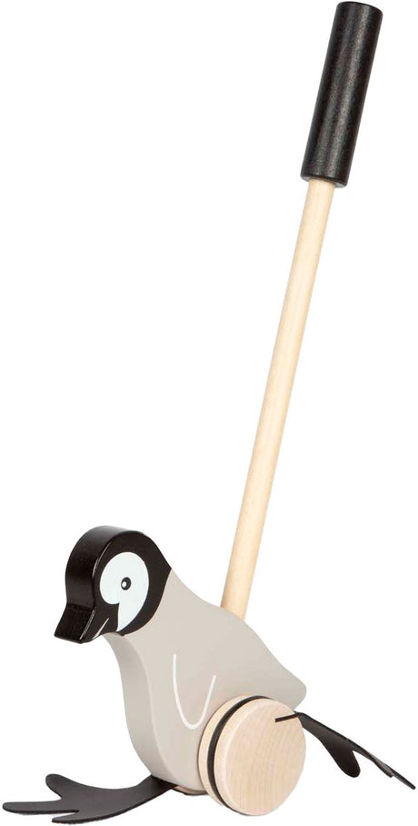 Kleiner Fuß - Schiebefigur Pinguin aus Holz