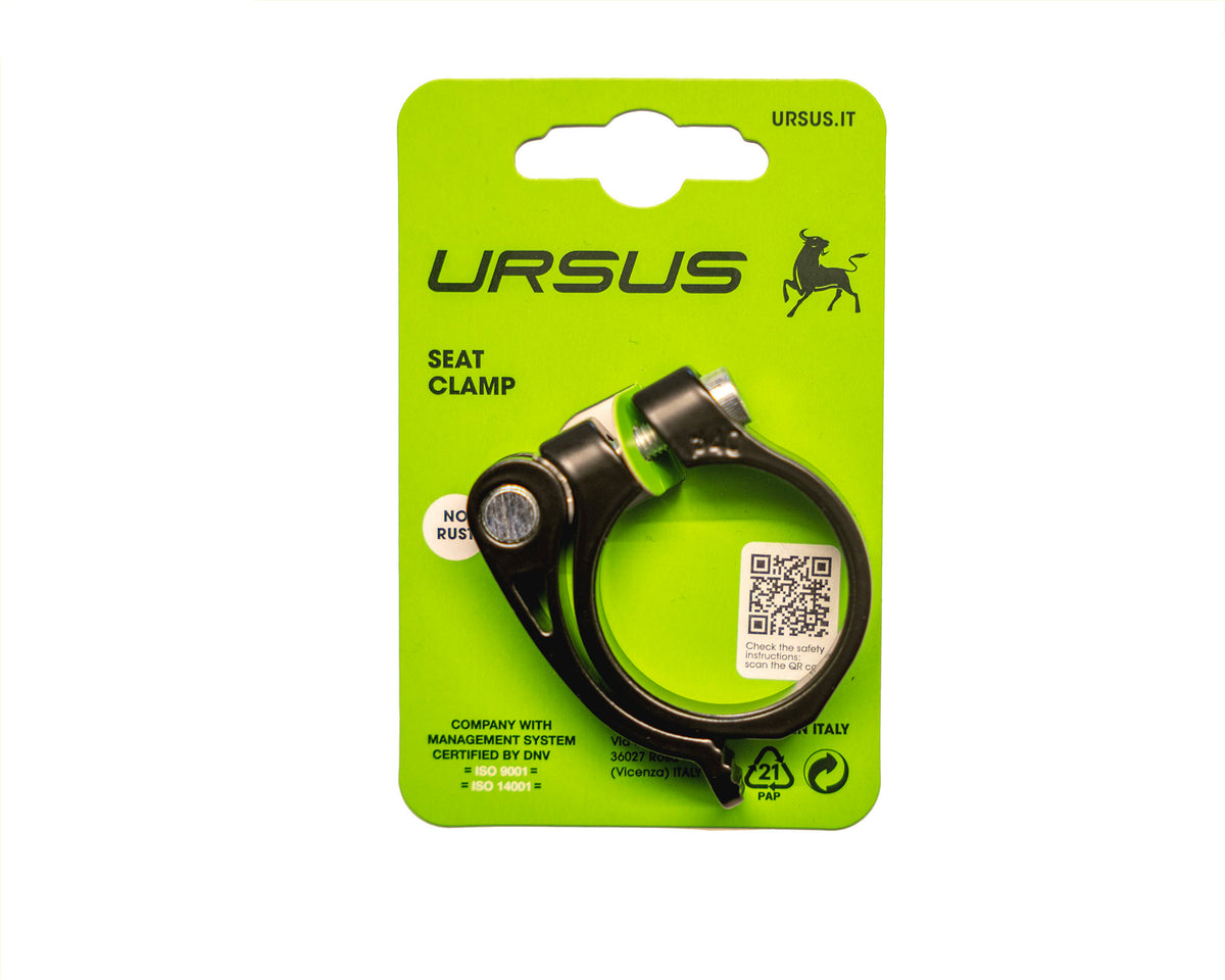 Ursus Sattelstützenklemme 40mm mit Schnellspanner Aluminium schwarz