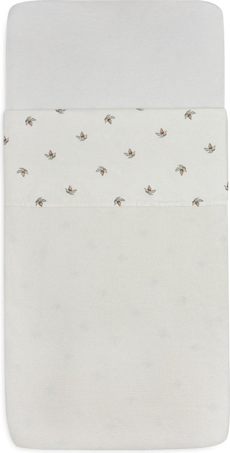 Jollein baby bettlaken kinderbett 120x150cm - rosehip