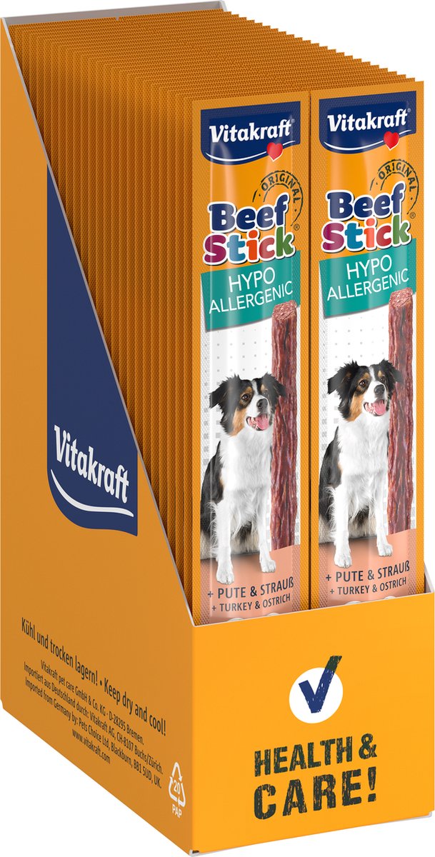 Vitakraft Rindersticks – hypoallergen – 50 Stück – 50 x 12 Gramm