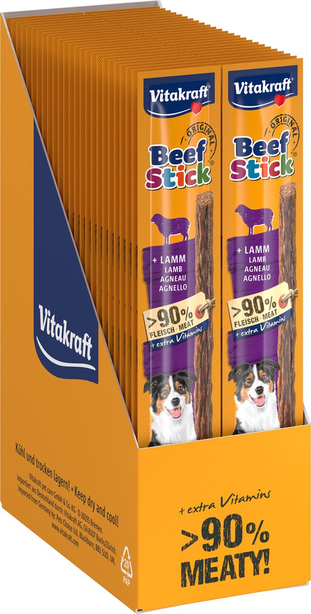 Vitakraft Rinderstick - Lamm - 50 Stück x 12 Gramm