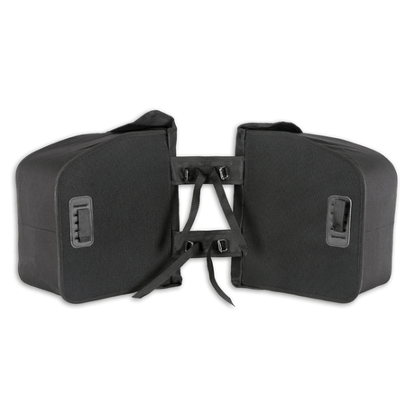 Luchs -Doppelfahrradbeutel schwarz 35 Liter