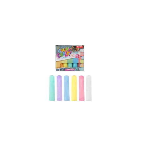 Toi-toys chalky chalk stoepkrijt 15 stuks