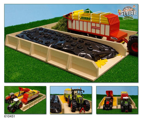 Kinderglobus Slot Silo Holz 1:32