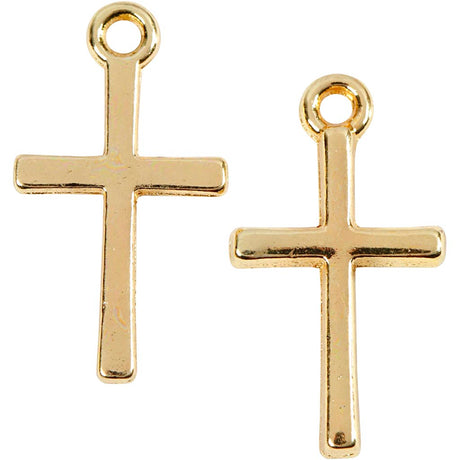 Kreativunternehmen https: www.cchobby.nl Pendant-size-10x18-mm-gold-platted-20-piece-1-box