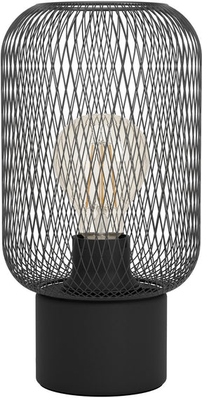 Eglo wrington tafellamp - e27 - 28,5 cm - zwart