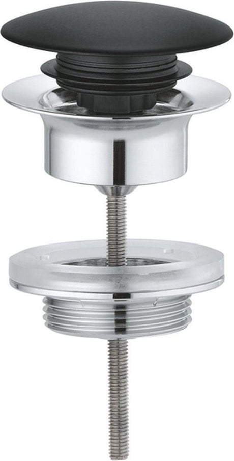 Grohe Ablaufgarnitur Push-Open schwarz