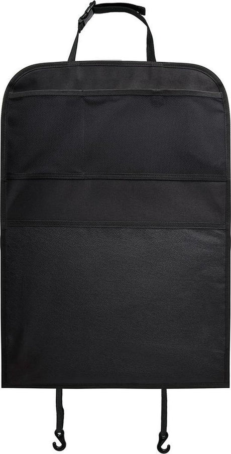 Yrda love to move yrda kickmat deluxe autostoelbeschermer - bescherming tegen vuil - handige opbergvakken - waterafstotend - 43 x 60 cm - zwart