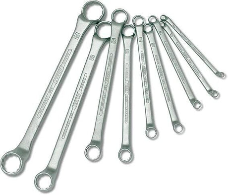 Hazet Doppelringschlüssel-Satz Do-Ring-Lock-Satz, 8-tlg. ,tiefgekurbelt