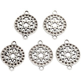 Creativ Company Schmuckanhänger, D 14 mm, Lochgröße 1,2 mm, versilbert, 5 Stück 1 Box