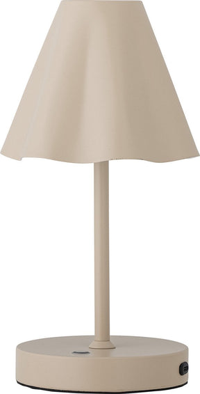 Bloomingville – tragbare Lampe Lianna – wiederaufladbar – Beige – Metall