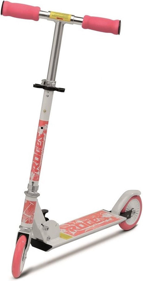 Roces Kinderroller-Spaß – Tretroller für Kinder – 125-mm-Räder – leichtes Aluminium – Tretroller – Pink