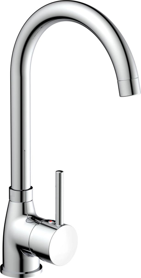 Schütte Manetti Design Küchenarmatur – Mischbatterie – hoher, schwenkbarer Auslauf – seitlicher Griff – Chrom