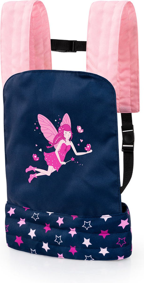 Bayer Design - EasyCarry-Puppentrage, verstellbare Träger, vorne und hinten tragbar, Blau, Rosa, Fee
