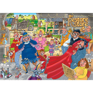 Jumbo Wasgij Orignal 41 Puzzle – Motorrad-Makeover, 1000 Teile.