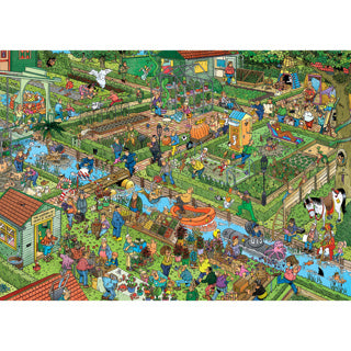 Jumbo Jan van Haasteren Puzzle - Kleingärten, 1000 Teile.