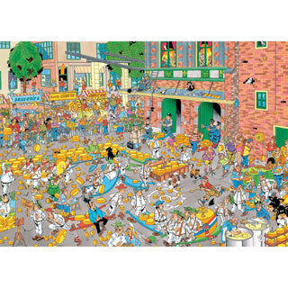 Jumbo jan van haasteren legpuzzel - de kaasmarkt skutsjesilen - 2x1000st.