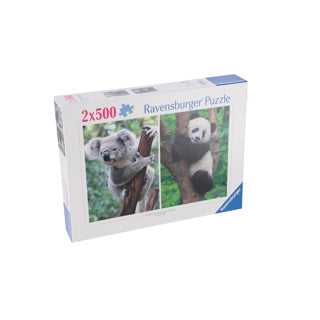 Ravensburger Puzzle Panda und Koala 2 x 500 Teile