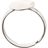 Creativ Company Ring für den Finger, versilbert, 15 Stück, 1 Box