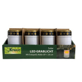 Grablicht LED Solar weiß ø7xh20cm mit Erdungsstecker