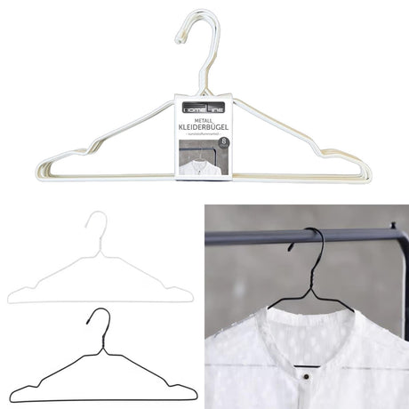 Kleiderbügel-Set aus Metall, 8-teilig