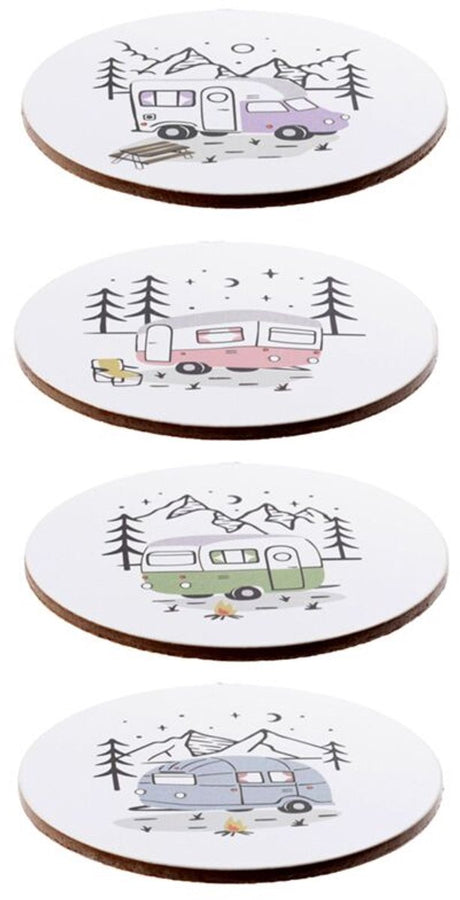 Wildwood Caravan-Set mit 4 Untersetzern